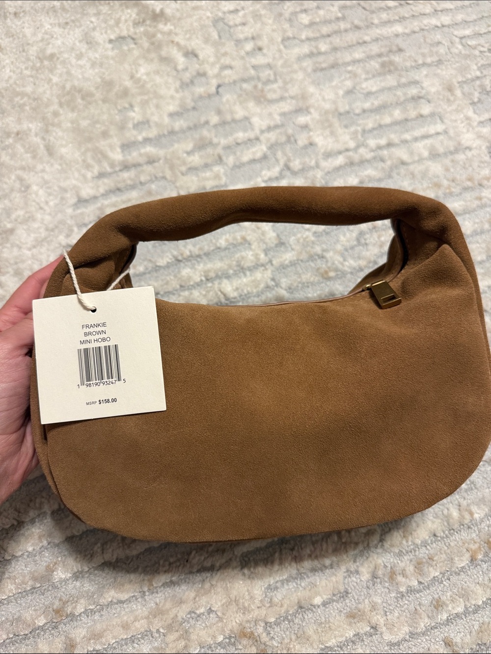 Dolce Vita Frankie Mini Hobo - Brown Suede NWT
